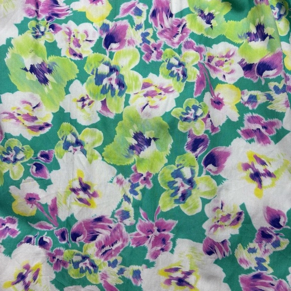 Mittoshop Dress Womens Small Mini Floral Cap Sleeve Ruffles Lined Vneck Flowy - Picture 2 of 6